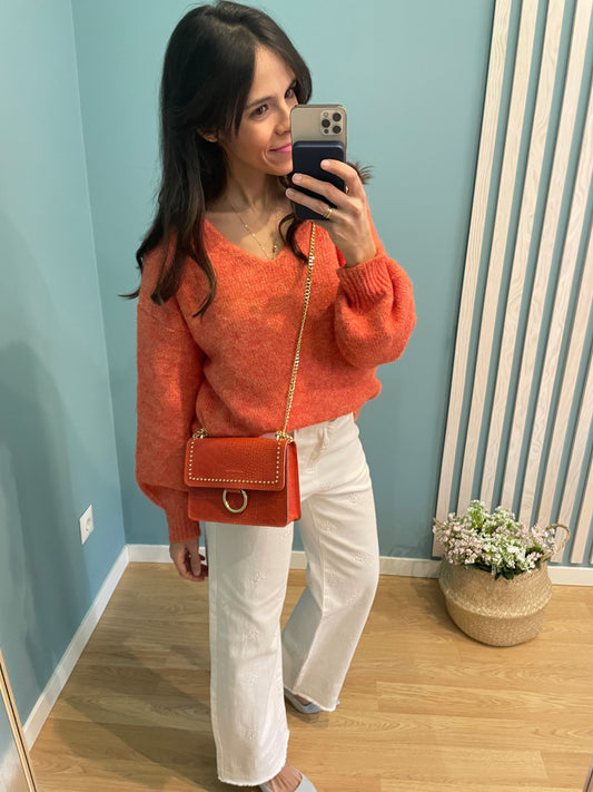 Delfina PICO orange sweater