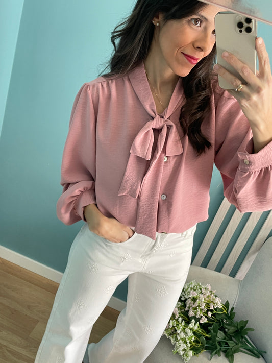 Antique pink Sofia blouse